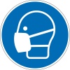 Aufkleber Maske benutzen - groß